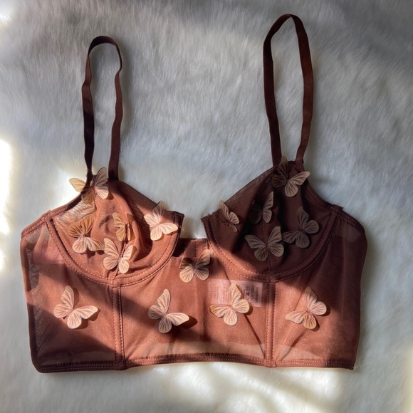 Brown Butterfly Corset - Picture 3 of 4